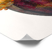 GLAZEN GEBLAZEN POMPOENHOOFD IN HAPPY HERFST FACE POSTER (Hoek)