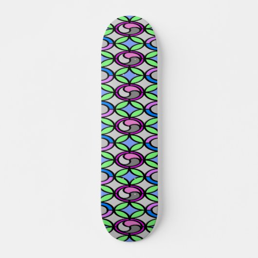 Glazen gekleurd persoonlijk skateboard (Voorkant)