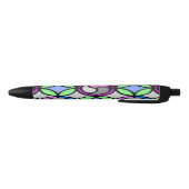 Glazen gekleurd zwarte inkt pen (Bodem)