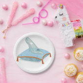 Glazen geleider op een piloot papieren bordje (Feest)