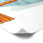 Glazen geleider op een piloot poster (Hoek)