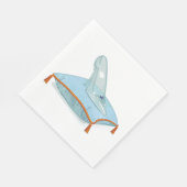 Glazen geleider op een piloot servet (Hoek)