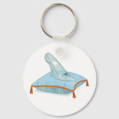 Glazen geleider op een piloot sleutelhanger (Voorkant)