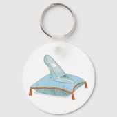 Glazen geleider op een piloot sleutelhanger (Achterkant)