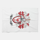 Glazen gezinscrest theedoek (Horizontaal)