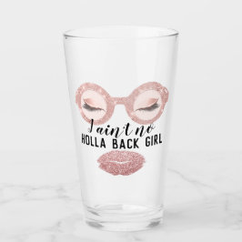 Glazen Girly Roos Grappig Unieke Wimpers Make-up