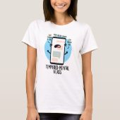 Glazen Glas Funny Cellphone Pun T-shirt (Voorkant)