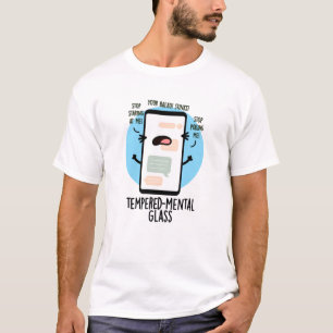 Glazen Glas Funny Cellphone Pun T-shirt
