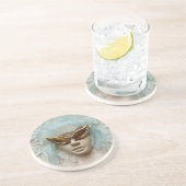 Glazen Godin Zandsteen Onderzetter (Zijkant)