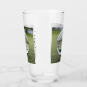 Glazen golfbal met golfspeler binnen, (Links)