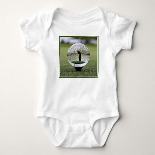 Glazen golfbal met golfspeler binnen, romper (Voorkant)