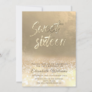 Glazen gras goudglitterombre zoet 16 kaart