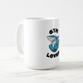 Glazen gymliefhebber koffiemok (Voorkant links)