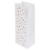 Glazen halfvolledige gierige wijngierst met kat wijn cadeautas (Achterkant Gekanteld)