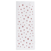 Glazen halfvolledige gierige wijngierst met kat wijn cadeautas (Achterkant)