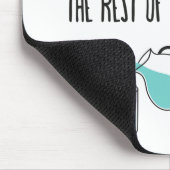 Glazen halfvolledige Motivatie levensstandaard Muismat (Hoek)