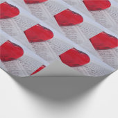 Glazen hart in bijbel cadeaupapier (Hoek)