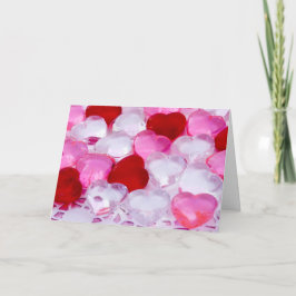 Glazen harten IV Feestdagen Kaart