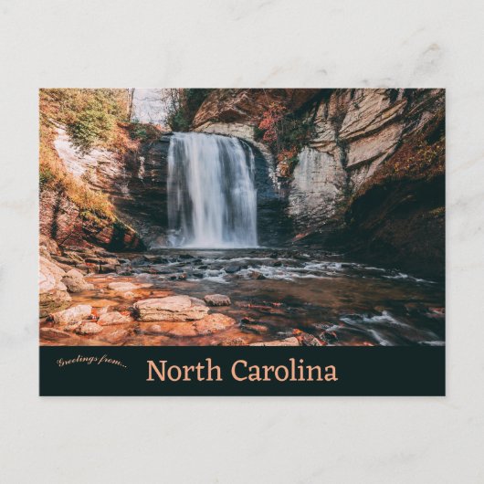 Glazen Herfsten North Carolina Briefkaart (Voorkant)