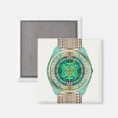 Glazen horloge magneet (Voorkant / Achterkant)