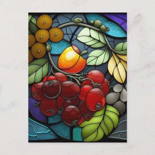 Glazen in lood briefkaart (Voorkant)