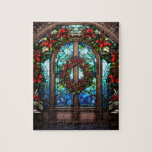 Glazen in lood deur legpuzzel (Verticaal)