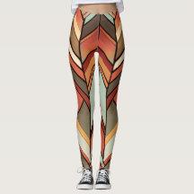 Glazen in lood diamanten print leggings