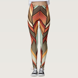 Glazen in lood diamanten print leggings