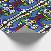 Glazen in lood engel, inpakpapier (Hoek)