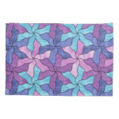 Glazen in lood gepantserde bloemen kussensloop (Achterkant)