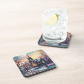 Glazen in lood Kerk Hard plastiek onderzetter (Rechterzijde)