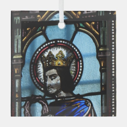 Glazen in lood kerk raam glas ornament (Voorkant)