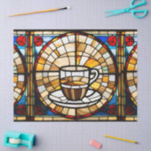 Glazen in lood koffiebeker tissuepapier (Craft)