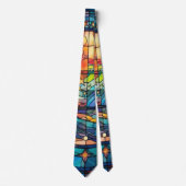 Glazen in lood kunstwerk stropdas (Voorkant)