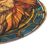 Glazen in lood leeuwensnijplank snijplank (Hoek)