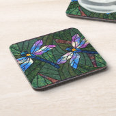 Glazen in lood libellen drankjes onderzetter (Linkerzijde)