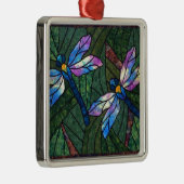 Glazen in lood libellen metalen ornament (Rechts)