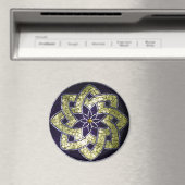 Glazen in lood mozaïekmagneet "St. Arnold's Star" Magneet (Insitu (Vaatwasser))