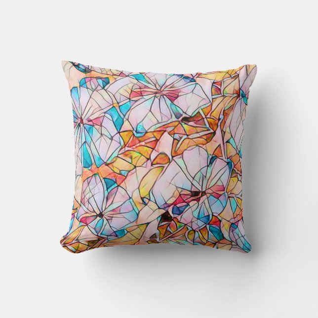 Glazen in lood overvallen kussen (Voorkant)