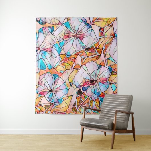 Glazen in lood overvallen wandkleed (In situ)