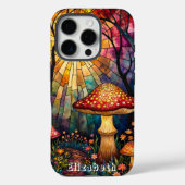 Glazen in lood paddenstoelenlichtpad Case-Mate iPhone case (Achterkant)