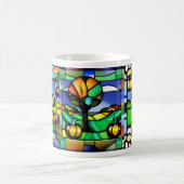 Glazen in lood pompoen Patch Mok (Center)