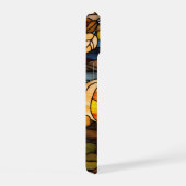 Glazen in lood raam met pompoenen iPhone 15 case (Rechterkant)