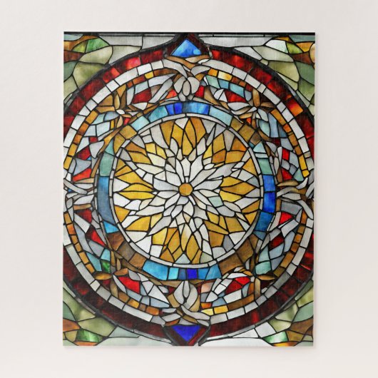 Glazen in lood raampuzzel legpuzzel (Verticaal)