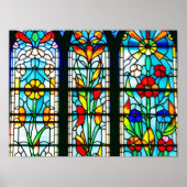 Glazen in lood ramen poster (Voorkant)