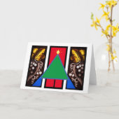 Glazen in lood ramen van Bruce Tunis Kaart (Gele Bloem)