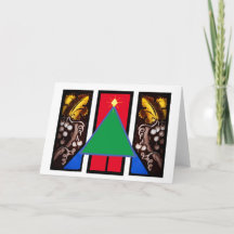 Glazen in lood ramen van Bruce Tunis