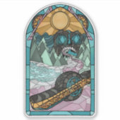 Glazen in lood sticker (Voorkant)