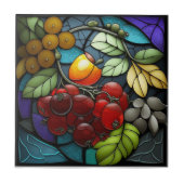 Glazen in lood tegeltje (Voorkant)