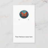 Glazen in lood vlinder oorbel kaarthouder visitekaartje (Voorkant)